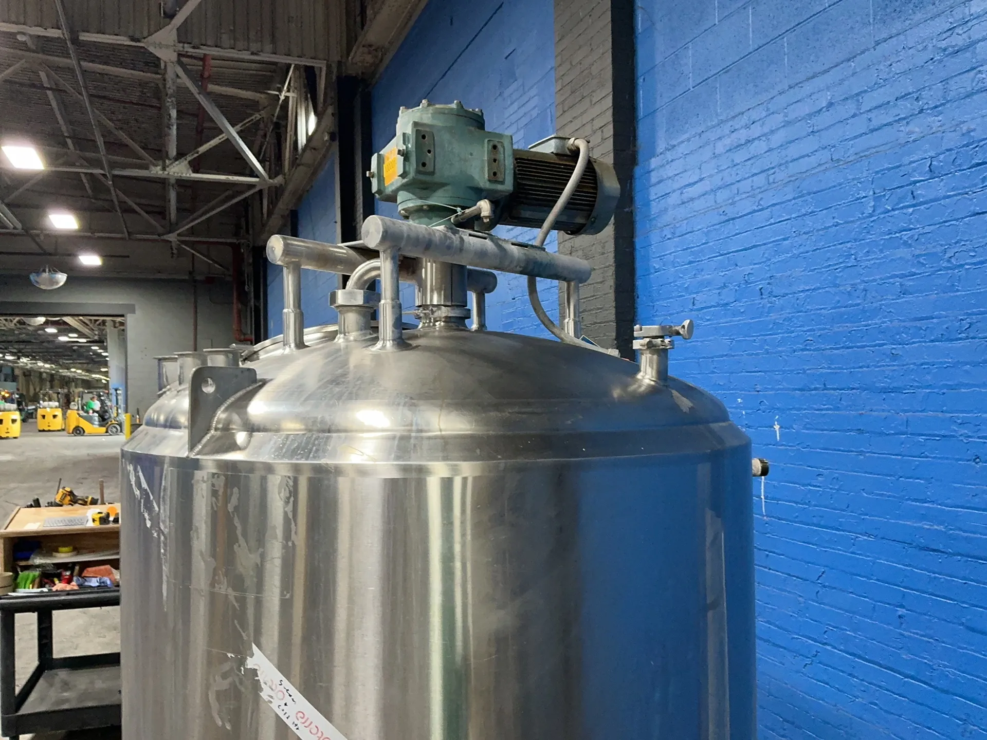 374 gallon Cherry-Burrell #3091, Stainless Steel processing tank, 50" diameter x 44" H, 1989 - Image 5