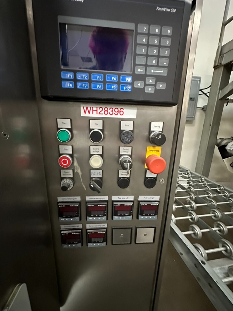 Merz Systems #091, automatic liquid pouch filling & sealing machine, Stainless Steel, Leibinger Jet 3 coder - Image 2