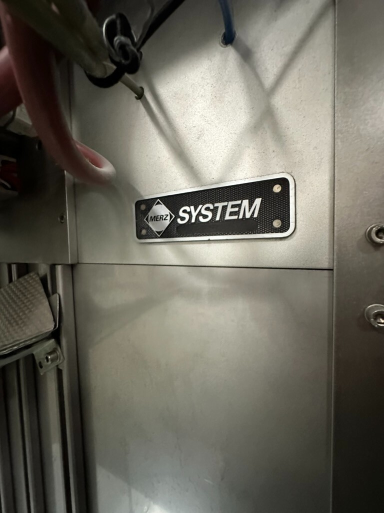 Merz Systems #091, automatic liquid pouch filling & sealing machine, Stainless Steel, Leibinger Jet 3 coder - Image 3