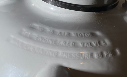 ITT Dia-Flo #356T6, No. 25 air motor diaphragm valve actuator, 1-1/2", 85 PSI. max air supply - Image 3