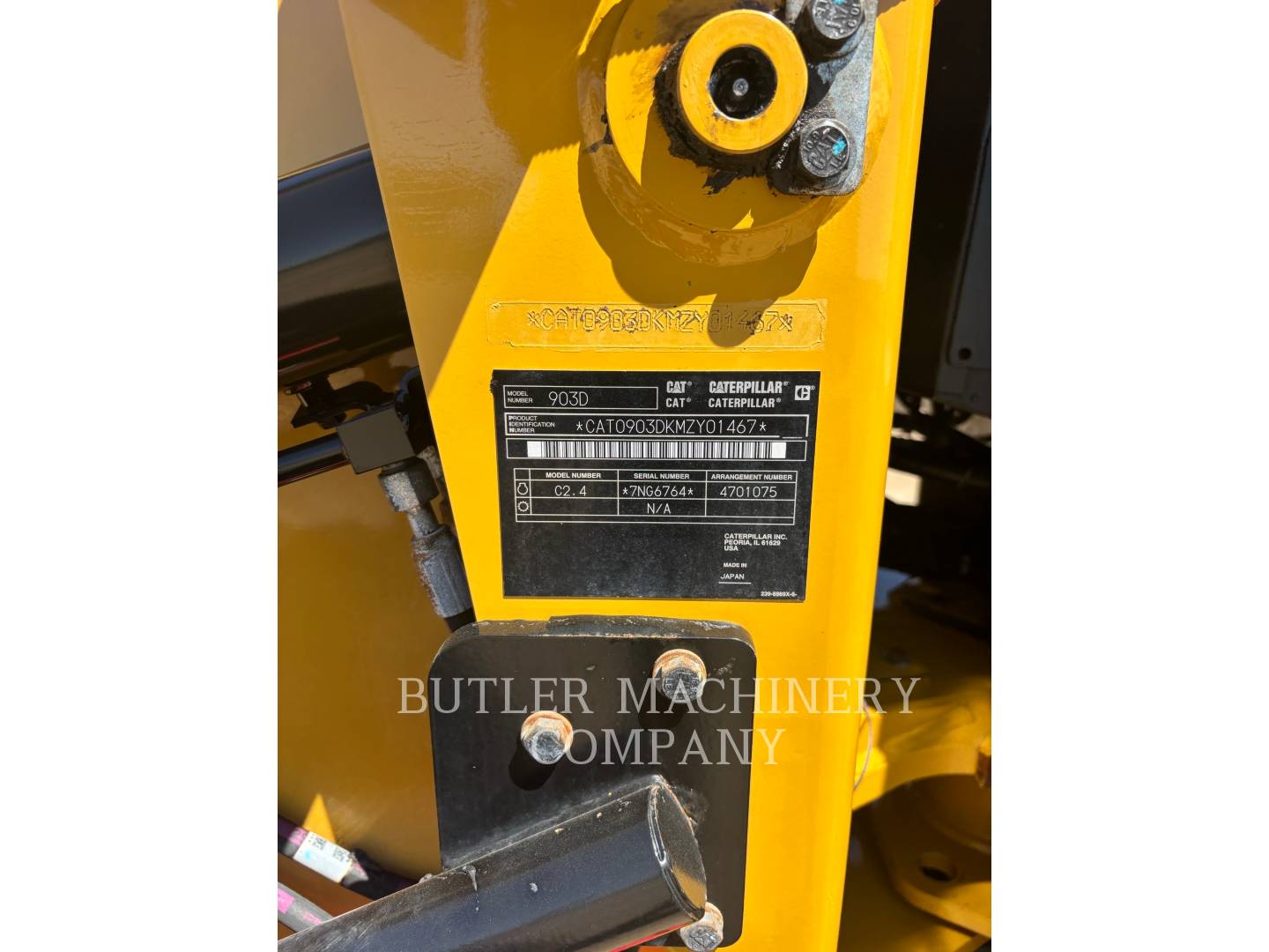 Cat 903D, Wheel Loader, 468 hours, S/N: MZY01467, 2022 - Image 6