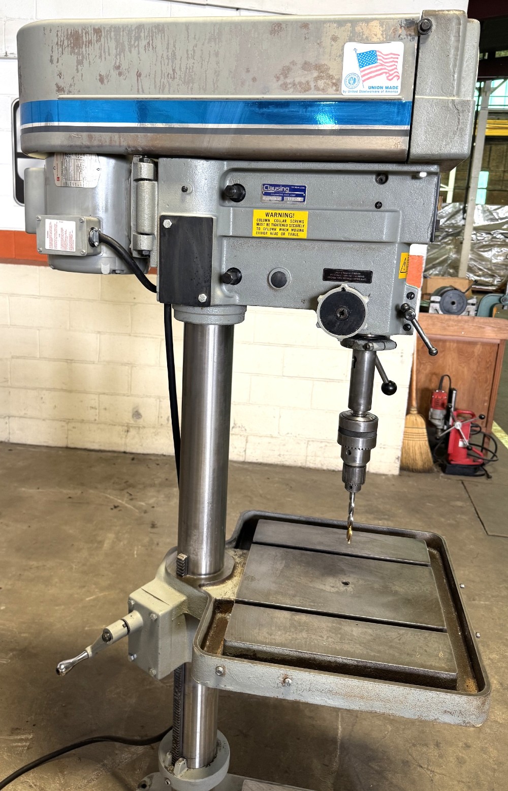 20" Clausing #2221, Single Spindle Drill, 300-2000 RPM, 22" x 19" Table, 1 HP, 1 Phase - Image 5
