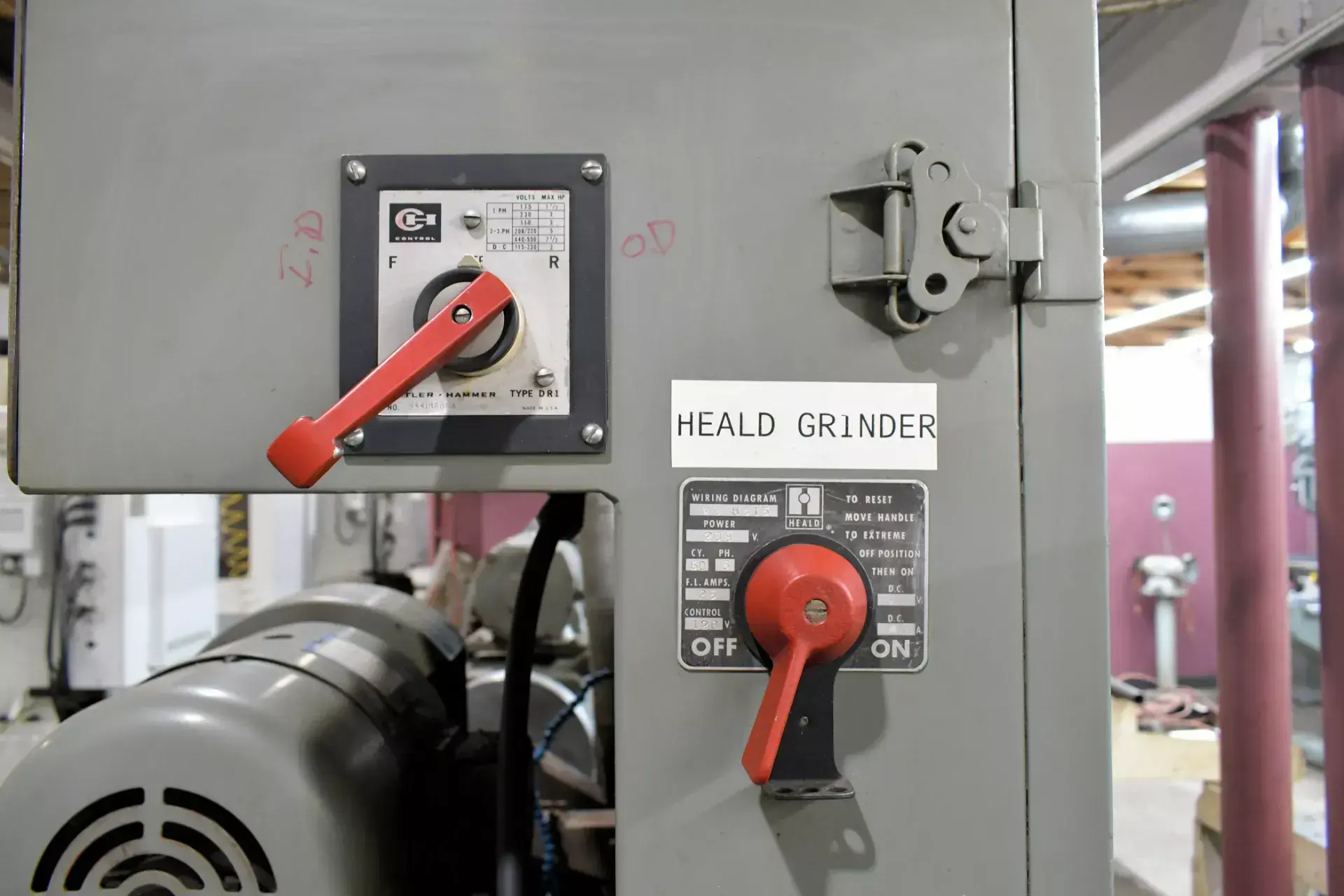 Heald #273A, universal internal grinder with face grinding & Heald Red Head grinding spindle - Image 6