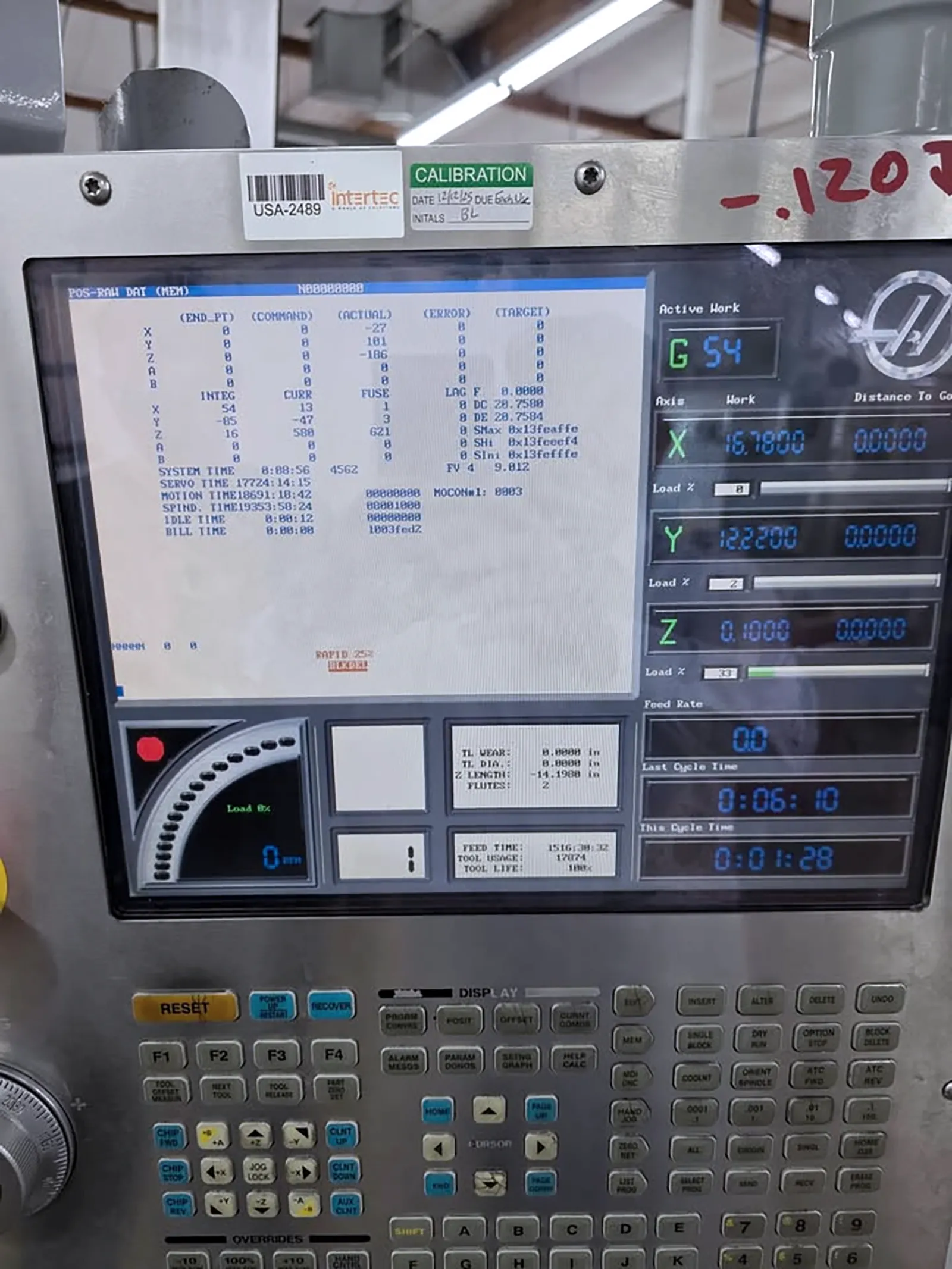 Haas #VF-2D, CNC vertical machining center, 20 automatic tool changer, 30" X, 16" Y, 20" Z, 15000 RPM, 20 HP - Image 5