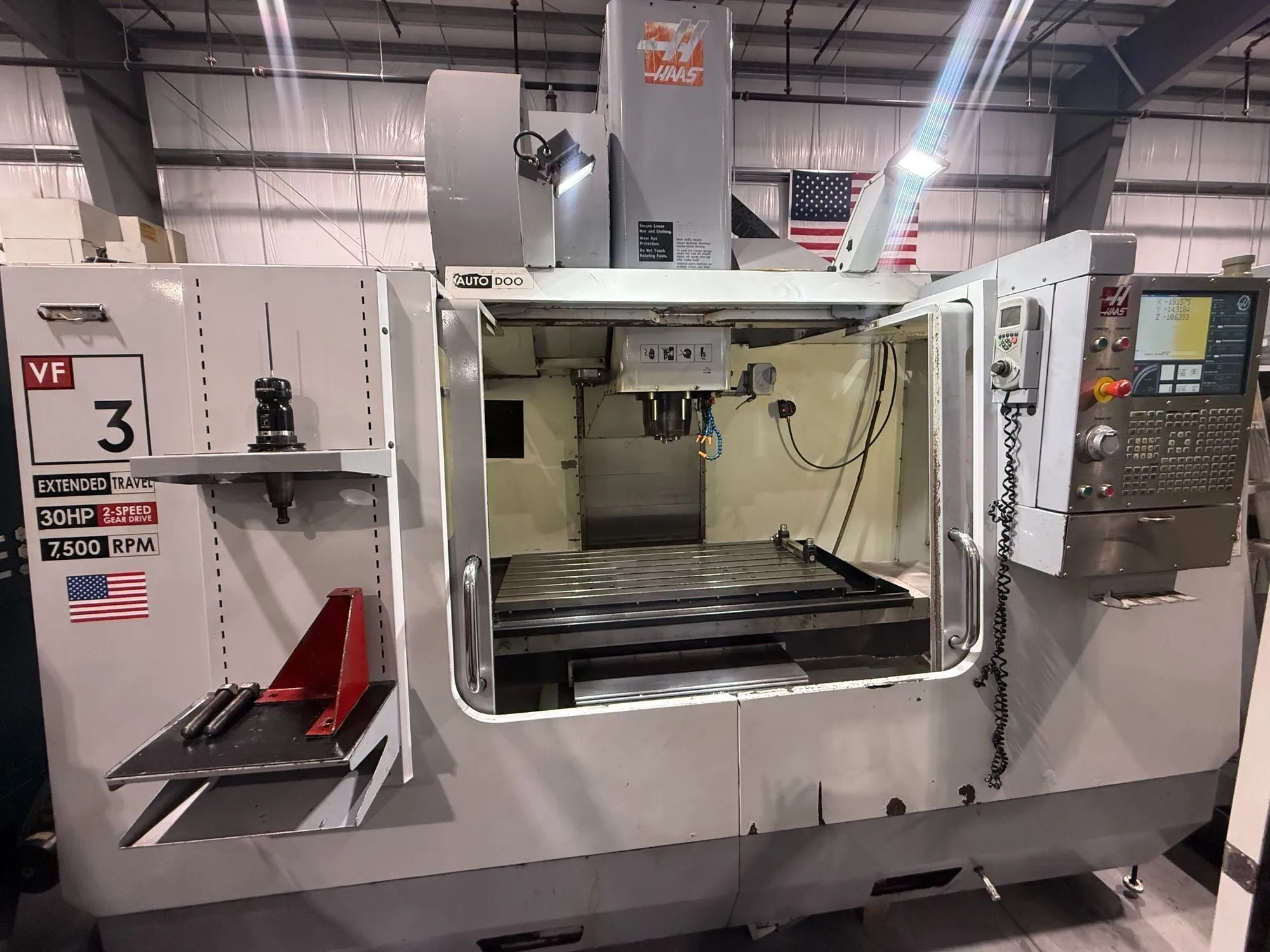 Haas #VF-3YT/50, CNC vertical machining center, 40" X, 26" Y, 25" Z, 7500 RPM, #50, rigid tap, Renishaw - Image 6