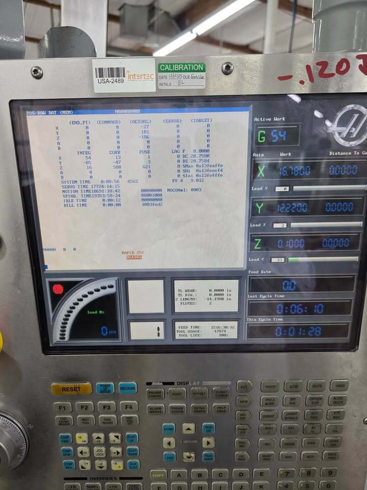 Haas #VF-2D, 3-Axis CNC Vertical Machining Center, 30" X, 16" Y, 20" Z, 14" x 36" table, 20 HP, 10,000 RPM - Image 2