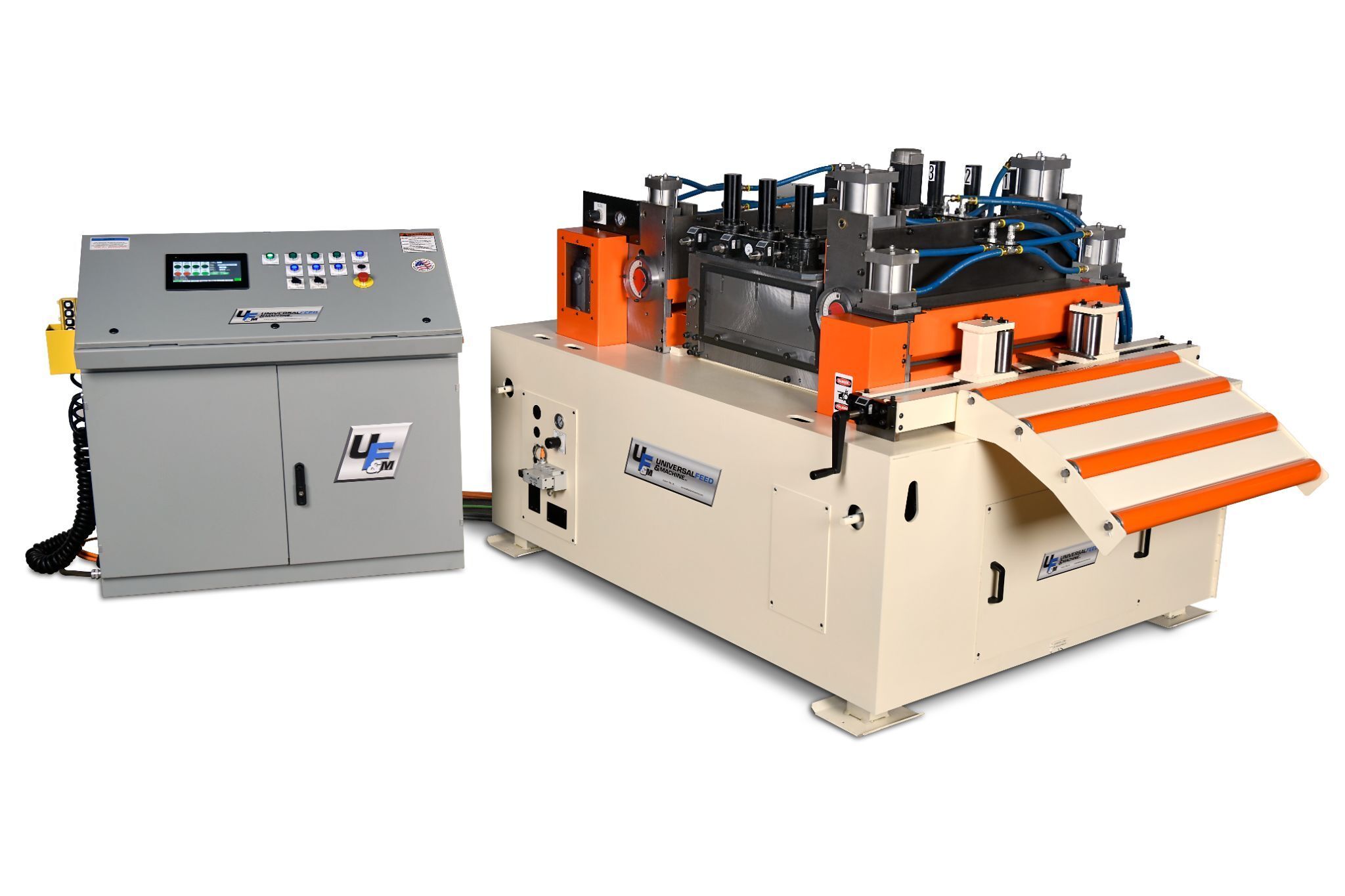 36" x .09" Universal Feed & Machine #RF50036, servo feeder/straightener, 5" feed roll diameter, 7-roll - Image 3