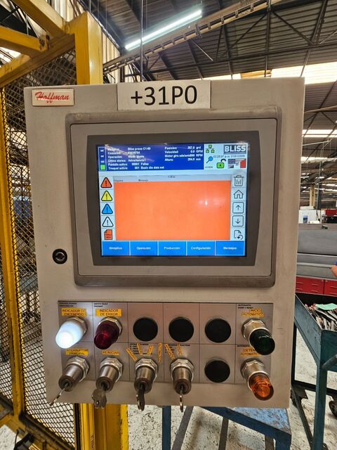 66 Ton, Bliss #C1-60, single crank gap frame press, 5.1" stroke, 11.8" Shut Height, 2.76" adj., 35.4" x20.5" - Image 2