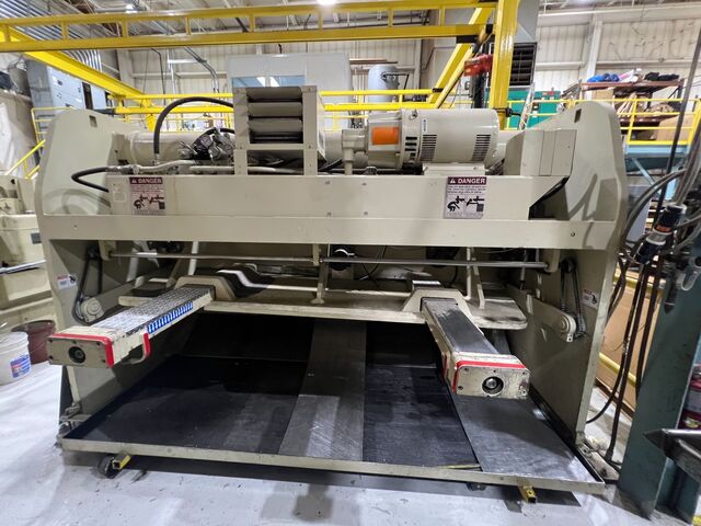 3/8" x 10' Accurshear #837510, hydraulic squaring shear, 12-40 SPM, 12" throat, 16 holddowns, 39" front - Image 2