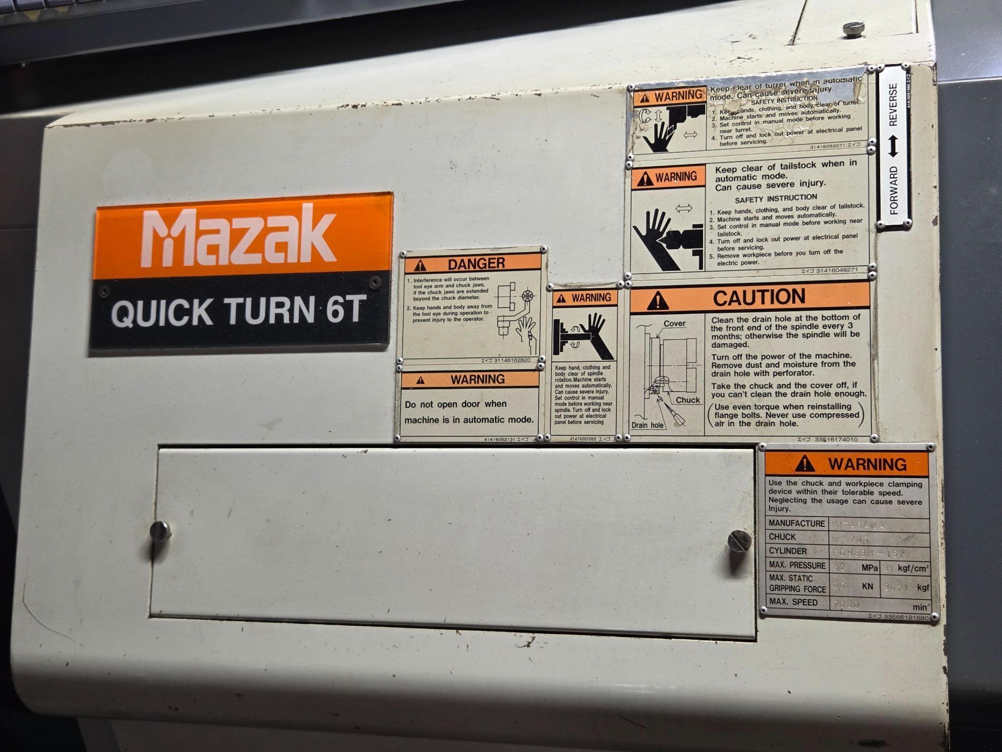 Mazak #QT-6T, CNC lathe - Image 4