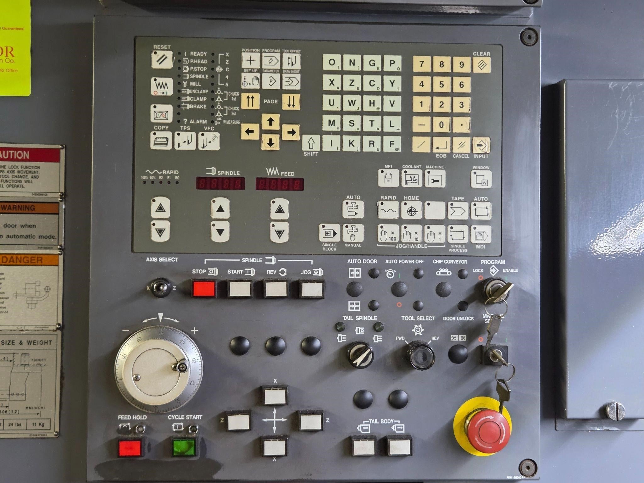 Mazak CNC lathe, Mazatrol T-Plus control, 1998 - Image 4