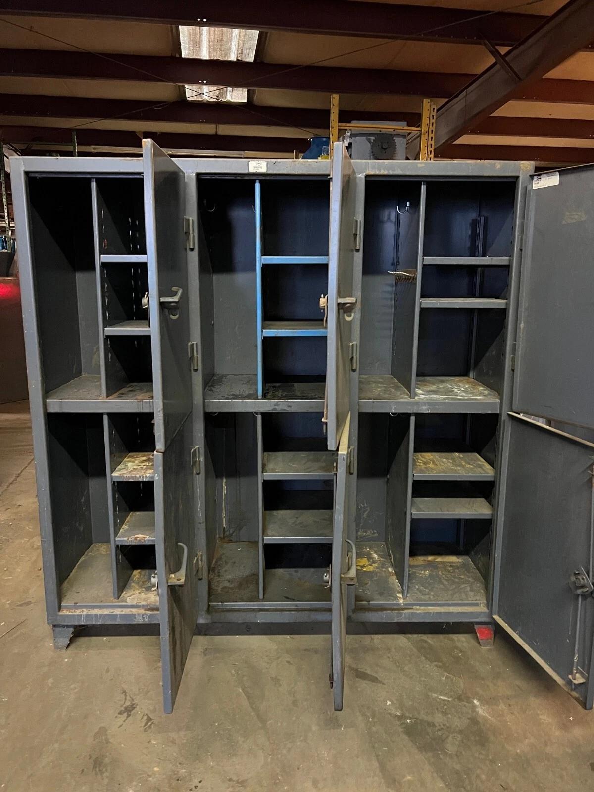 6 Compartment StrongHold #66-24-2TPGL, Industrial Double-Tier Storage Locker, 12-gauge steel, 74" H x 24" D x - Image 5