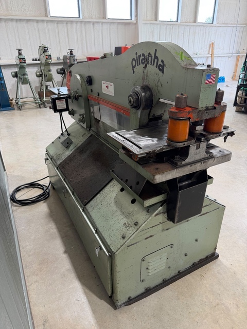 Piranha #P90, hydraulic ironworker, 90 tons, 1-1/8" thru 1", 10" throat, (Others Available) - Image 7