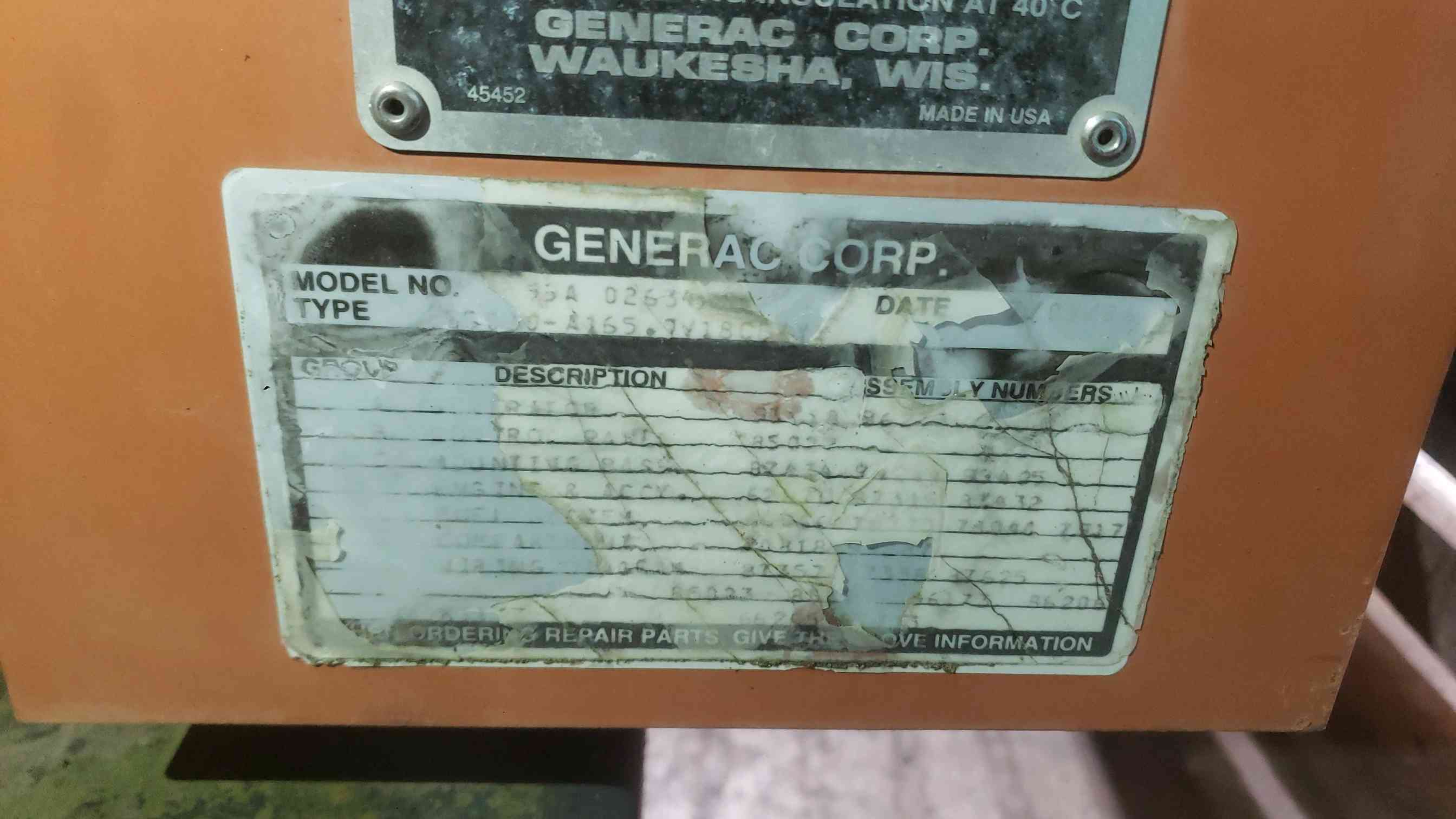 30 KW Generac, Natural gas / propane generator set, 120/240 Volts, 1 phase, liquid cooled, 1800 RPM, 479.2 - Image 9