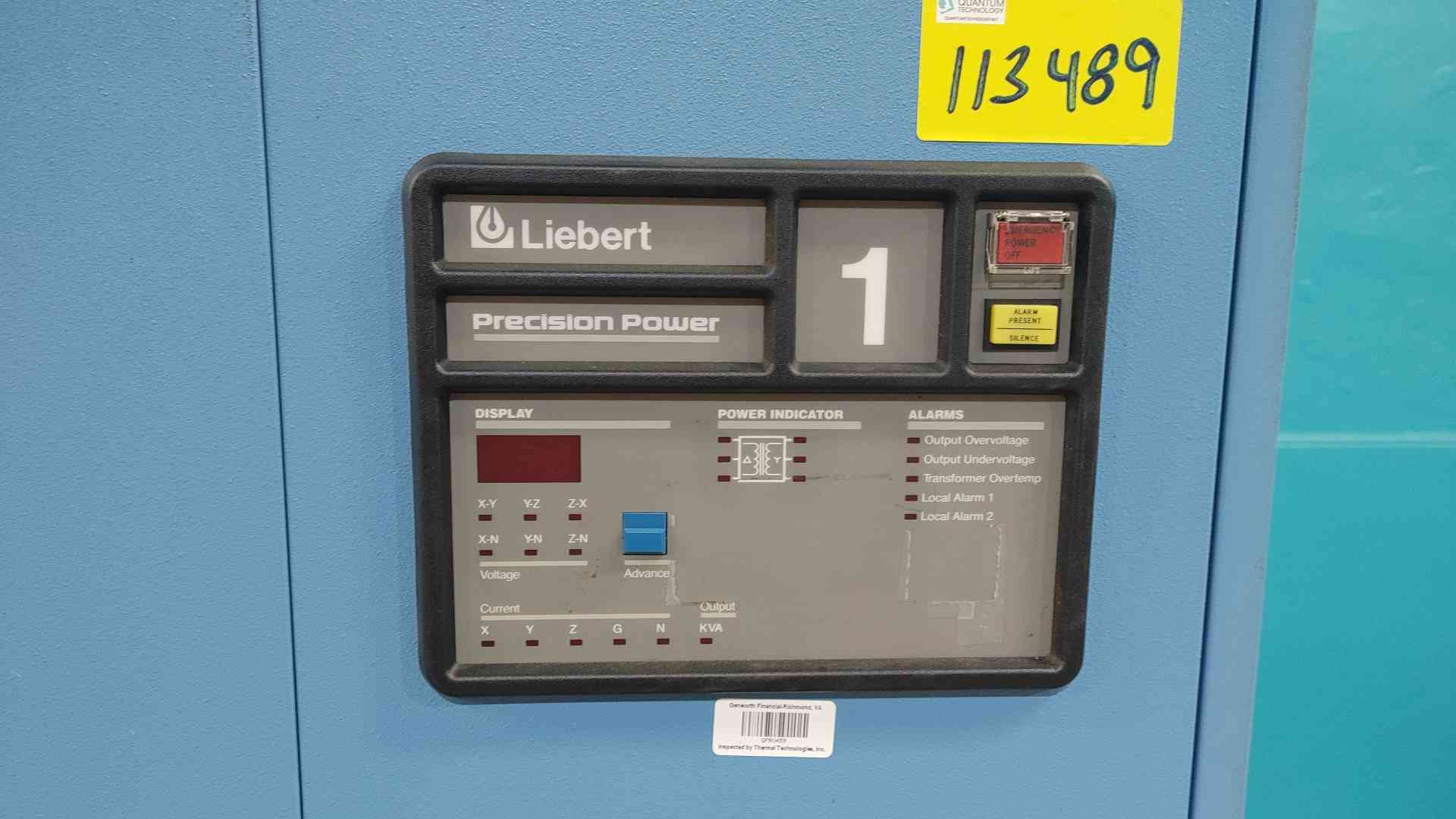 100 KVA Liebert #PPA100C, Precision Power Center PDU, 3 Phase, 480 x 208Y/120 Volts - Image 2