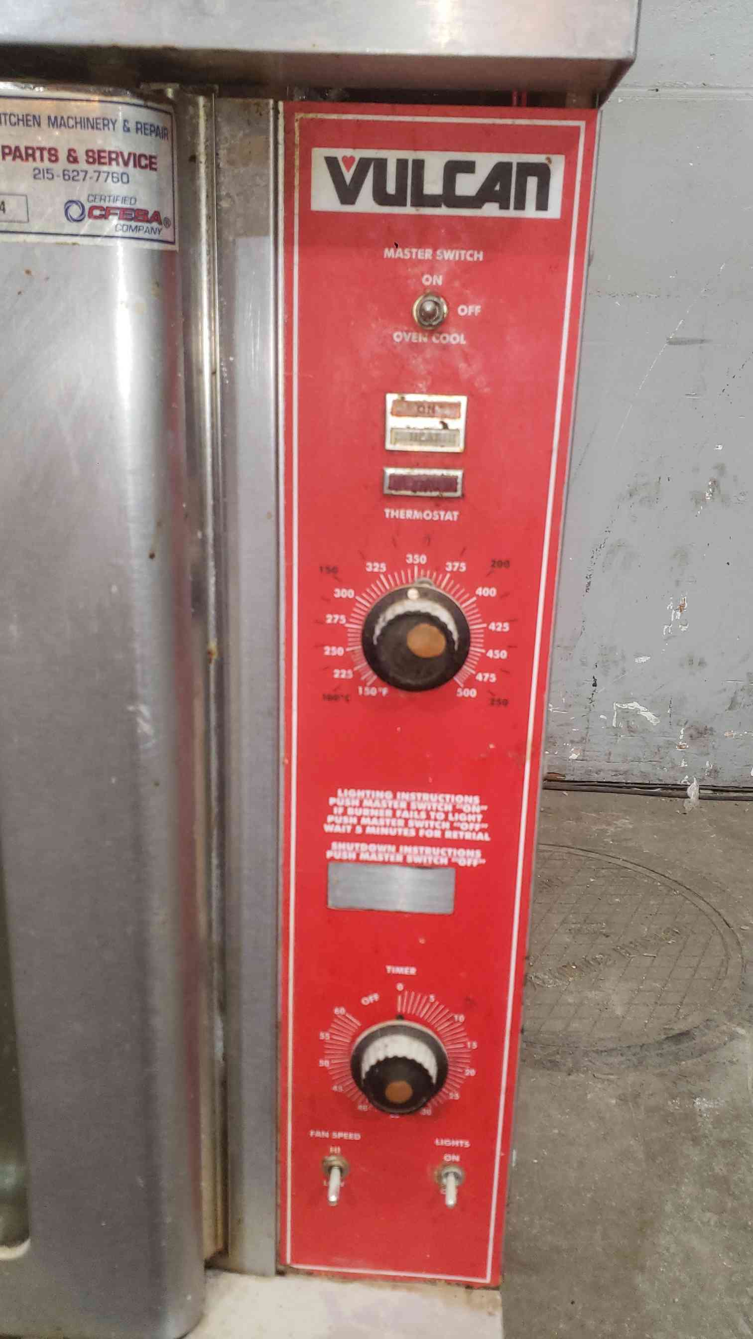 Vulcan #VC4ED, Double Stack Electric Convection Oven, Stainless Steel - Image 3