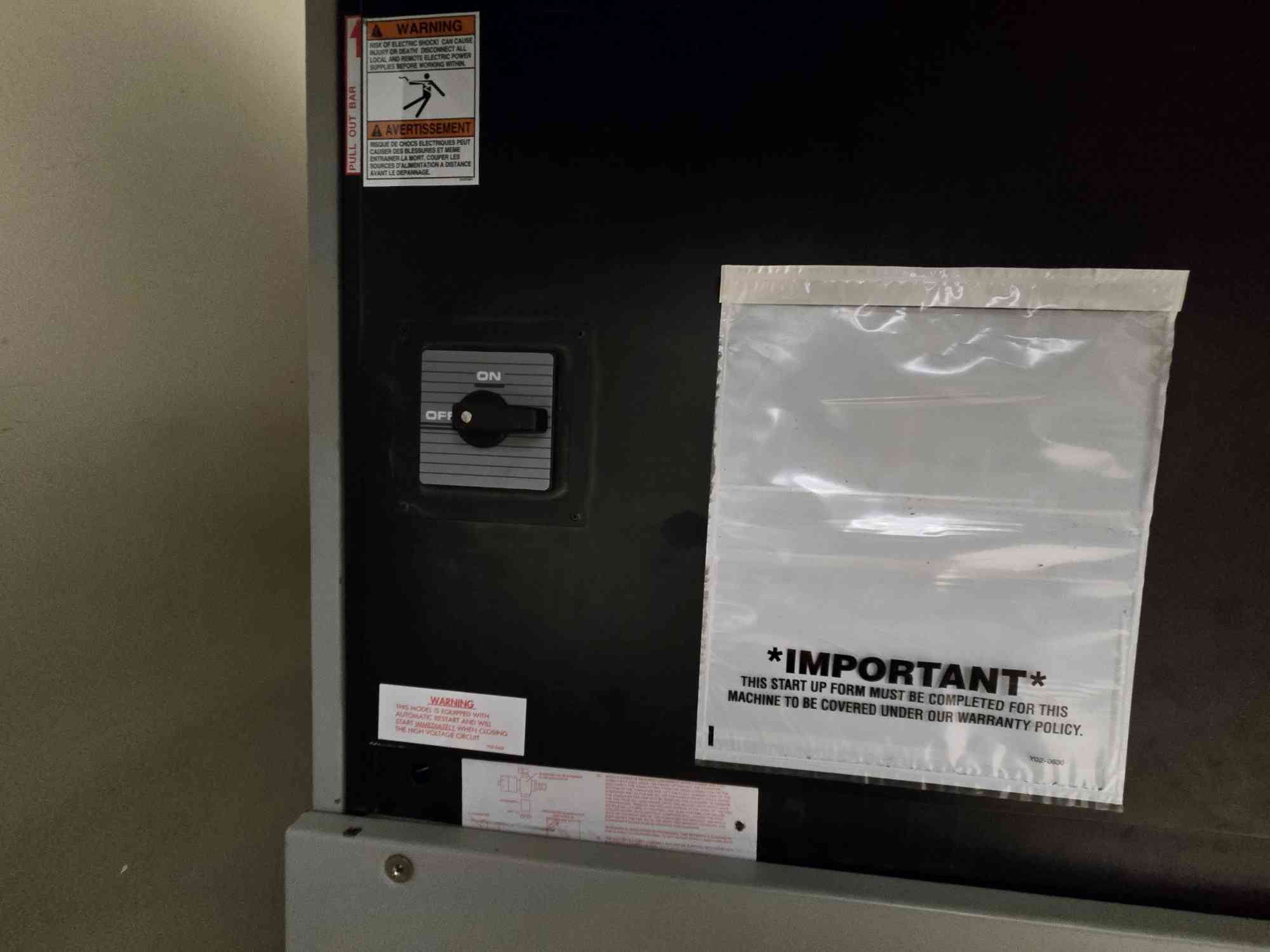 8 Ton Liebert #VH114A, Upflow CRAC Unit, 3 Phase, 460 V, AS IS (2 available) - Image 4