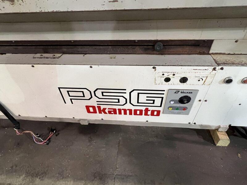 20" x 48" Okamoto #PSG-125DXNC, 3-Axis hydraulic surface grinder, 2' wheel, Fanuc O-M Control, 1990 - Image 8
