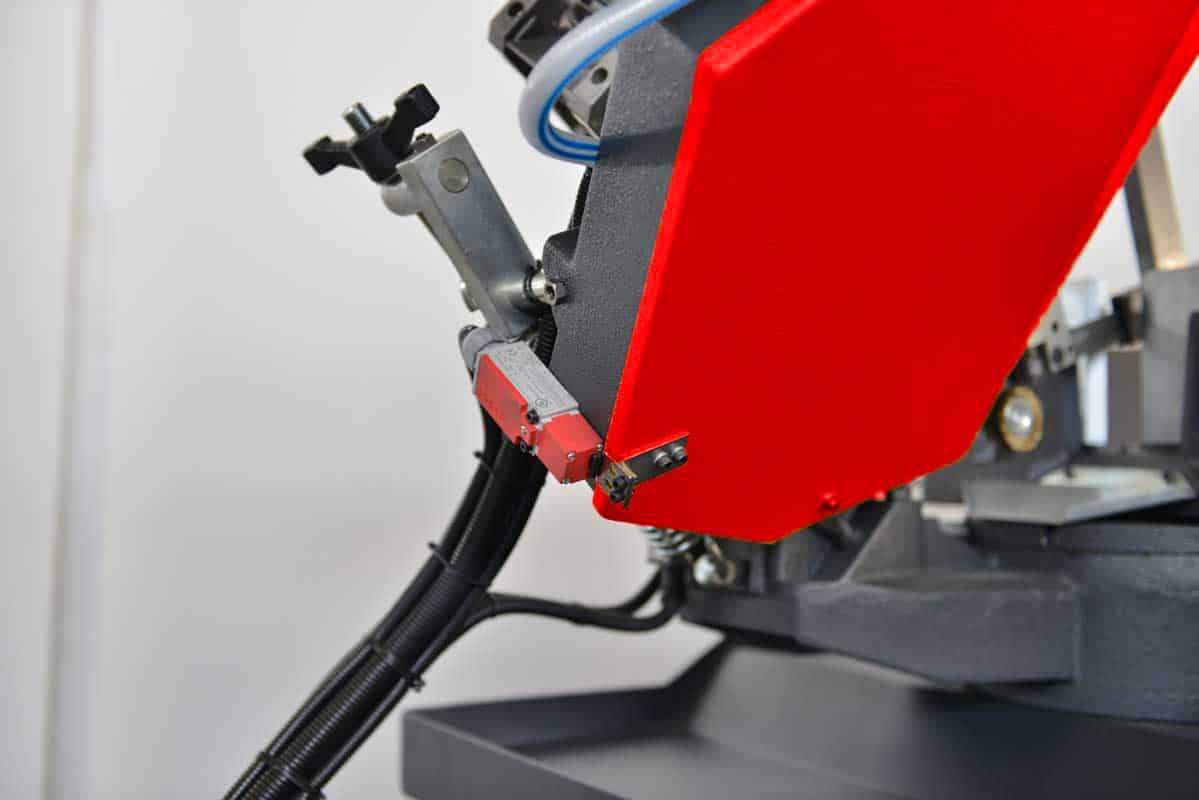 10" x 14" RMT #S-FAB-PDM-10-14, semi-auto pivot double miter bandsaw, 66-328 FPM, 2 HP, 125" x 1" x 0.035" - Image 8