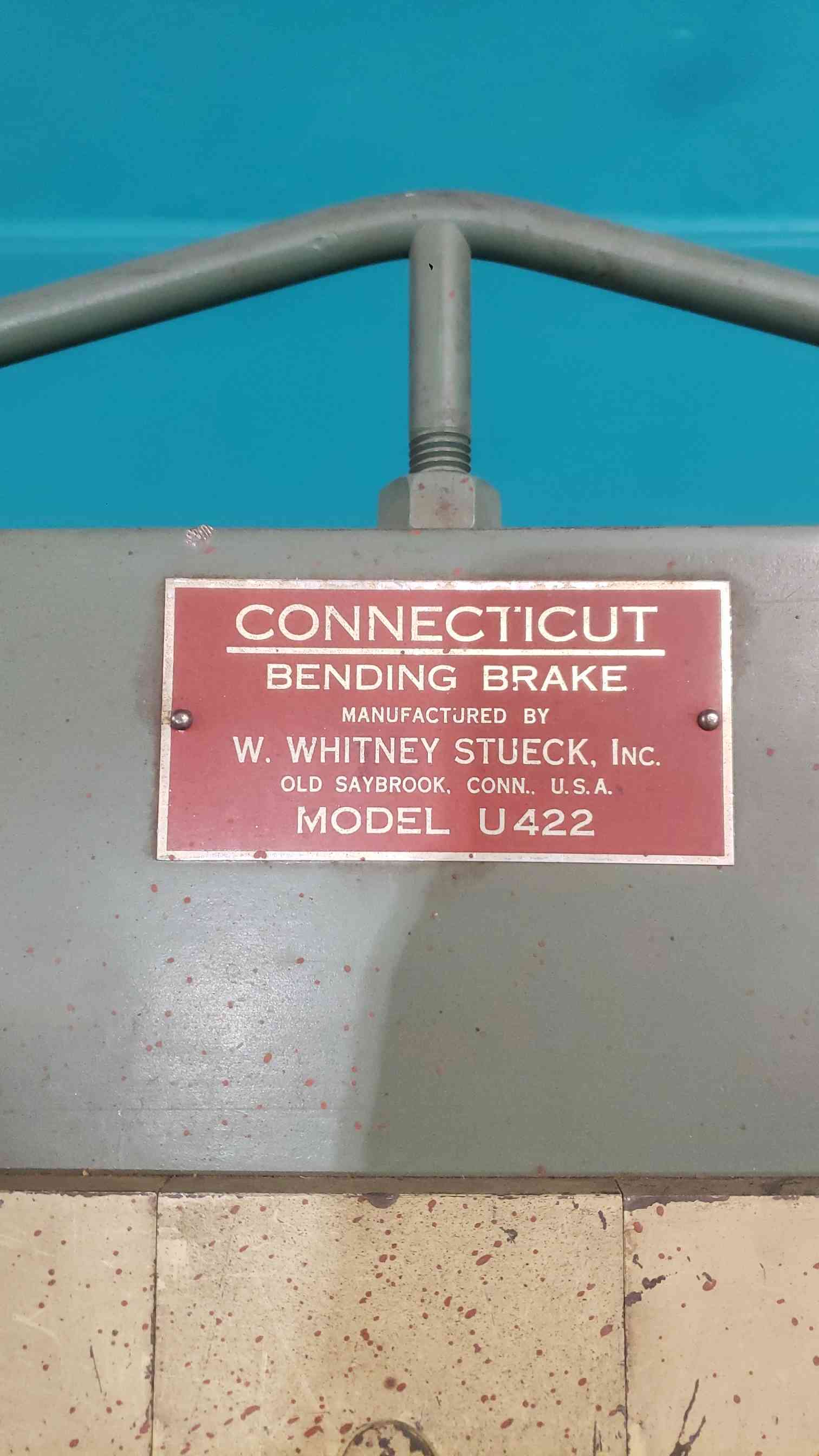 22 gauge x 4' Connecticut #U422, Box & Pan Brake - Image 2