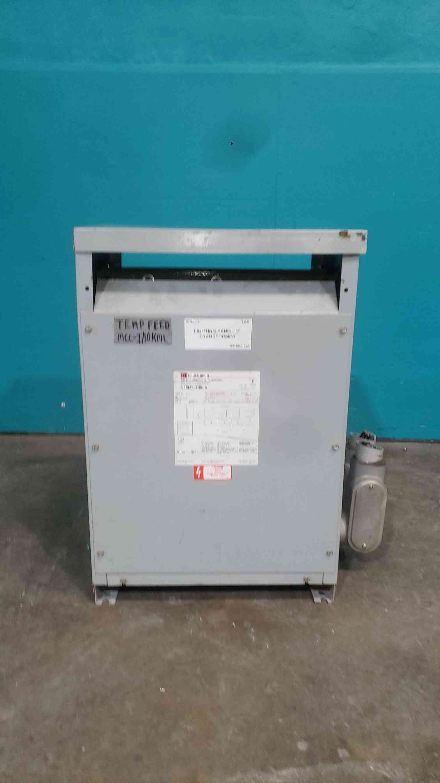 45 KVA 480 Primary, 208Y/120 Secondary, Cutler-Hammer V48M28T45CU, 3PH (4 available) - Image 1