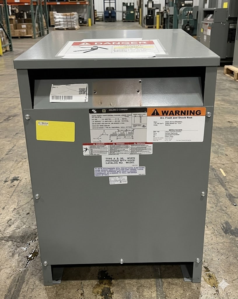 45 KVA 480 Primary, 208Y/120 Secondary, Square D 45T3H Sorgel, Dry Type, 3PH - Image 6