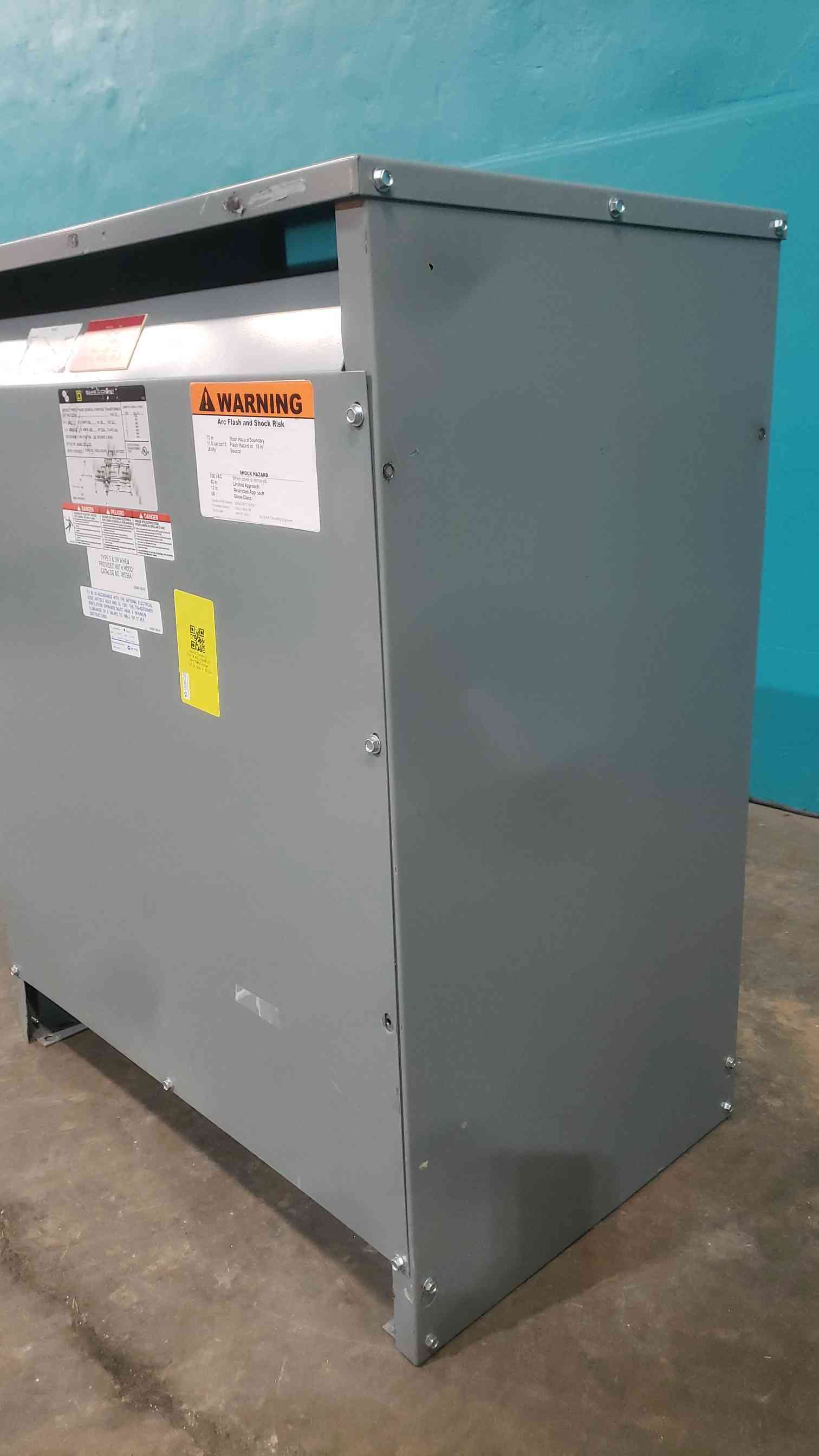 75 KVA 480 Primary, 208Y/120 Secondary, Square D 75T3H Sorgel, Isolation, 3PH - Image 4