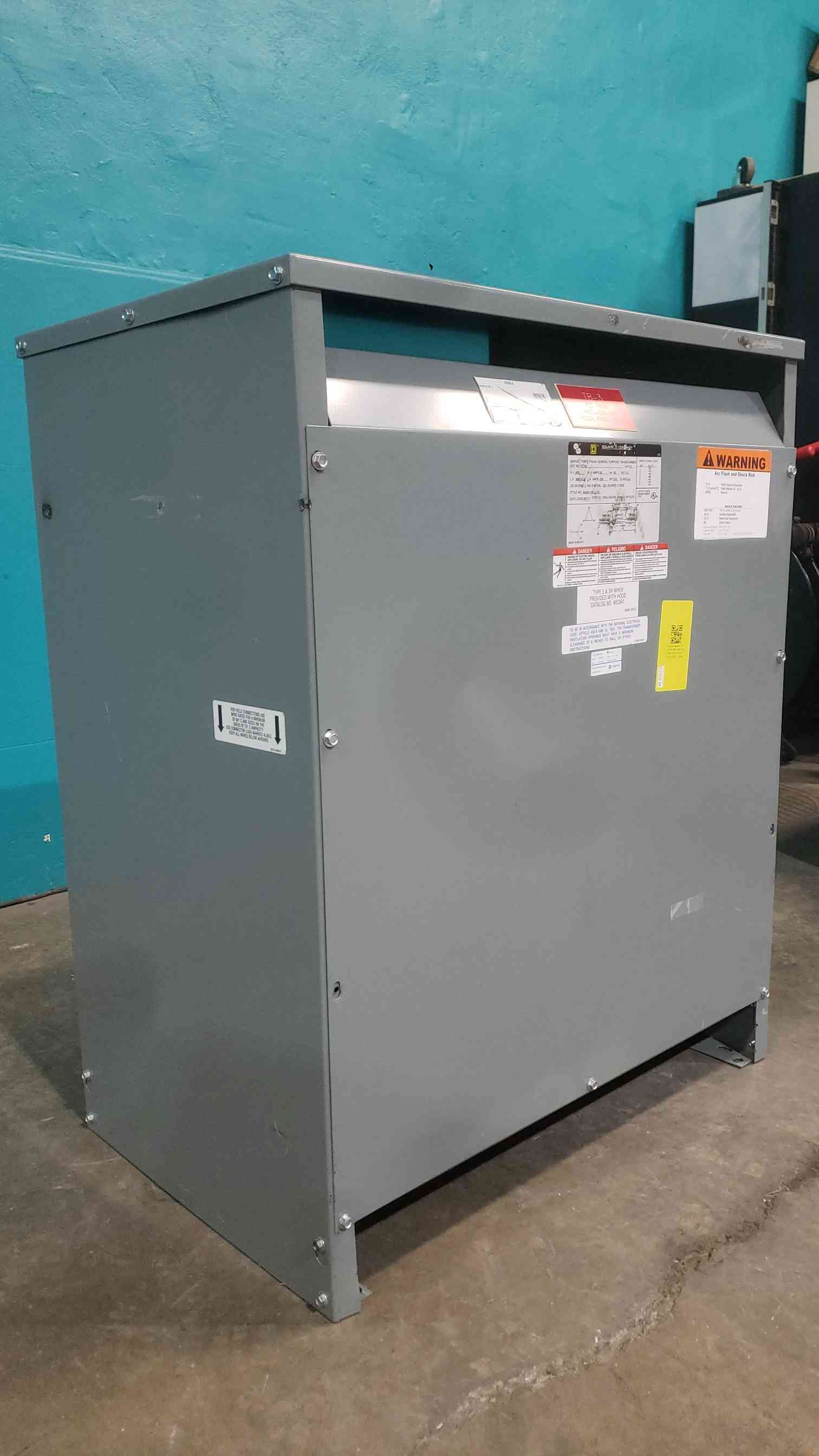 75 KVA 480 Primary, 208Y/120 Secondary, Square D 75T3H Sorgel, Isolation, 3PH - Image 7