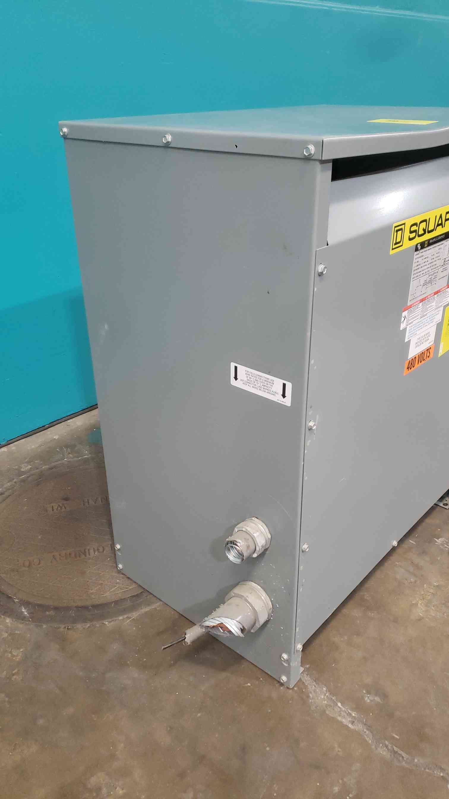75 KVA 480 Primary, 208Y/120 Secondary, Square D EE75T3H Sorgel, Dry Type, 3PH - Image 3