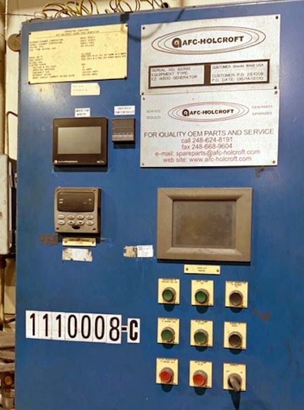 4500 cu.ft./hr., AFC Holcroft #EZ-4500, EZ-Endothermic Generator, 480 V., 3-phase, SSI Touch Control Screen - Image 4