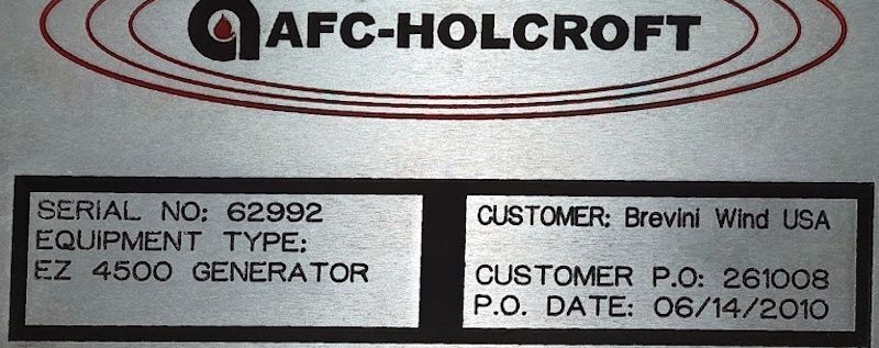 4500 cu.ft./hr., AFC Holcroft #EZ-4500, EZ-Endothermic Generator, 480 V., 3-phase, SSI Touch Control Screen - Image 8