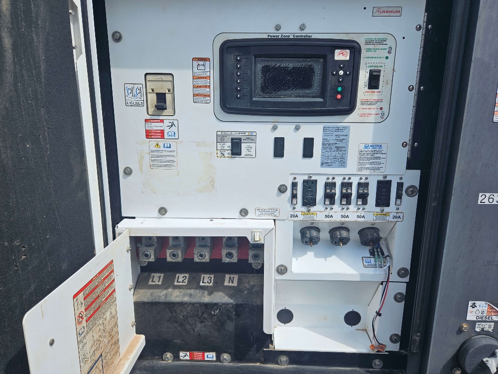 86 kW Magnum #MMG100D, Diesel Generator, Trailer Mounted, Tier 4i, sound attenuated enclosure - Image 7