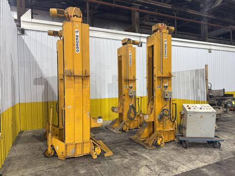 60 Ton, Neuero/Railquip #3275, mobile jack lift set, (4) 15 Ton jacks, 102" lift, 1999 - Image 2
