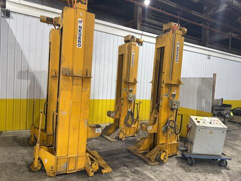 60 Ton, Neuero/Railquip #3275, mobile jack lift set, (4) 15 Ton jacks, 102" lift, 1999 - Image 4