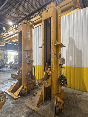 60 Ton, Neuero/Railquip #3275, mobile jack lift set, (4) 15 Ton jacks, 102" lift, 1999 - Image 6