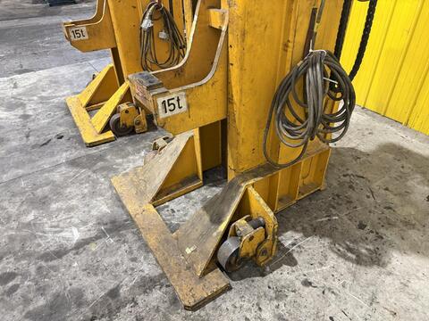 60 Ton, Neuero/Railquip #3275, mobile jack lift set, (4) 15 Ton jacks, 102" lift, 1999 - Image 9