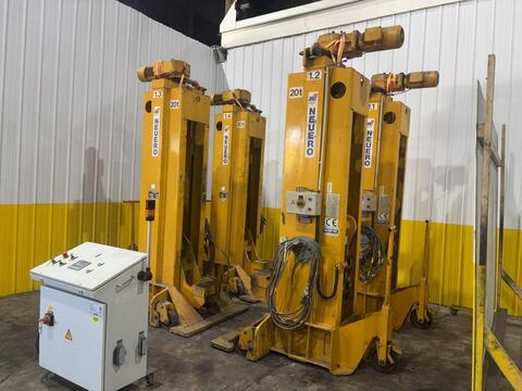 80 Ton, Neuero/Railquip #3277, mobile jack lift set, (4) 20 Ton jacks, 78" lift, 63" travel, 2002 - Image 2