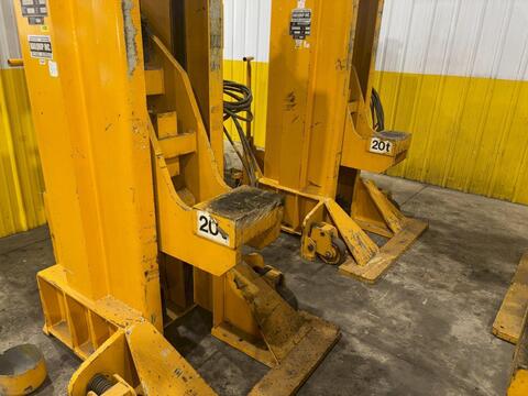 80 Ton, Neuero/Railquip #3277, mobile jack lift set, (4) 20 Ton jacks, 78" lift, 63" travel, 2002 - Image 8