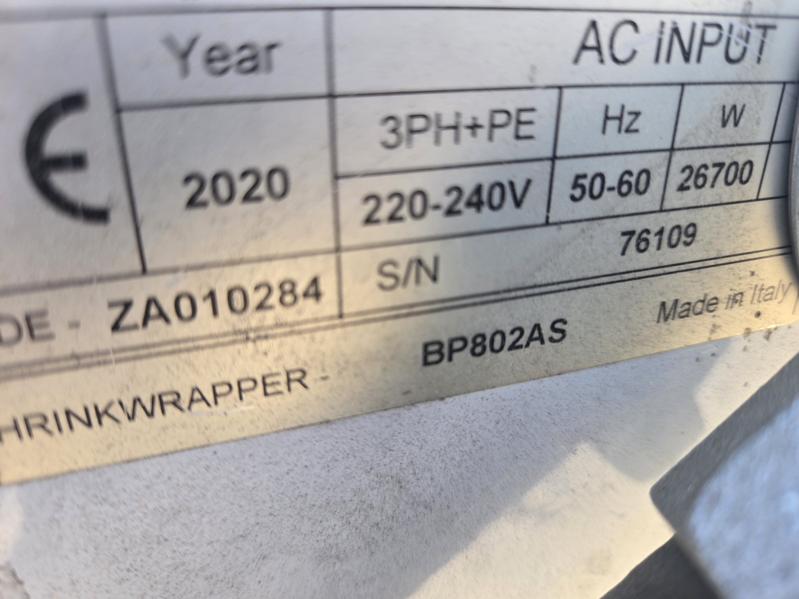Smipack #BP802AS, Monoblock automatic shrink wrapper - Image 7