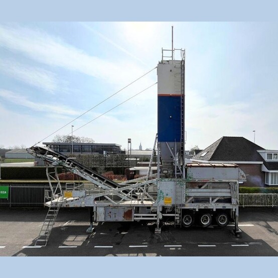 Aran, Portable Mixing Plant, trailer-mounted, 3,000 Kg/hr. capacity, Cummins Diesel engine, silo, 1986 - Image 2