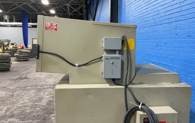 12" x 28" x 11" Nelmor #G1220M1, Granulator, 4 Wheel, Cutler-Hammer Control - Image 8