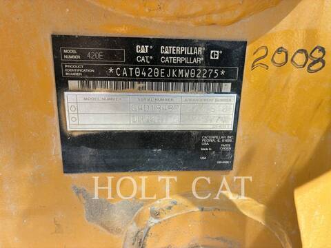 Cat 420EIT, Backhoe Loader, 4171 hours, S/N: KMW02275, 2008 - Image 6