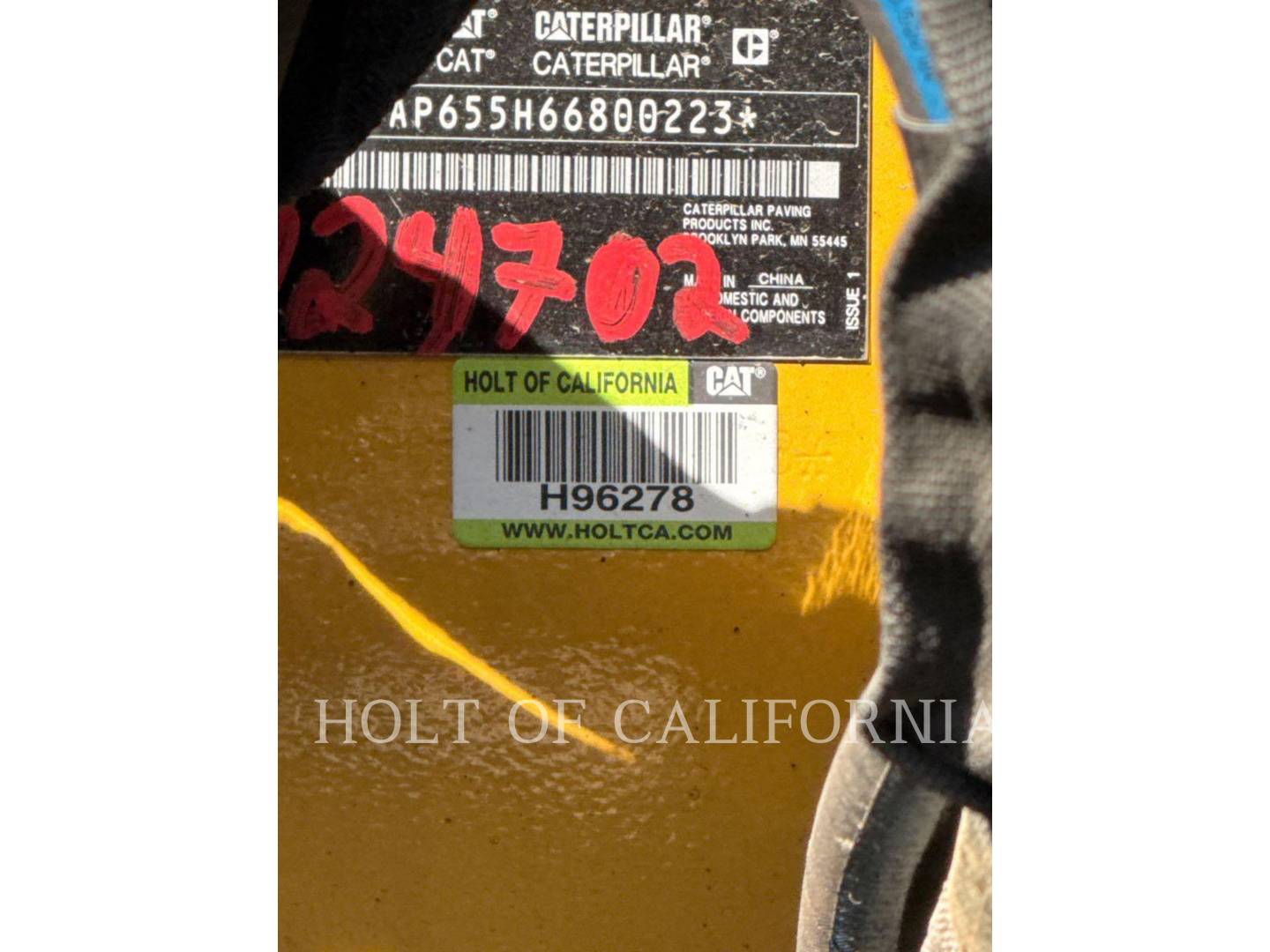 Caterpillar AP655, Asphalt Paver, 466 hours, S/N: 66800223, 2024 - Image 6