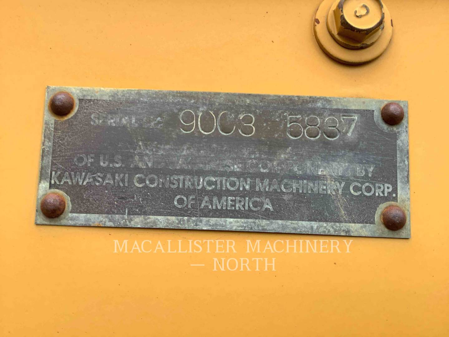Kawasaki 90ZIV, Wheel Loader, 13885 hours, S/N: 90C35837, 2001 - Image 6
