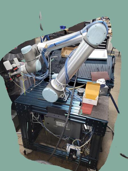 Universal Robots, UR-10 Cobot, dual chuck grippers, flexible loading system, 22 lb. payload, 2018 - Image 1
