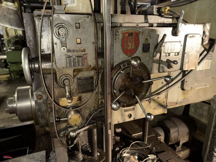 4" Giddings & Lewis #340T, table type horizontal boring mill, 60" x 120" T-slotted table, 20 HP, hardways - Image 4