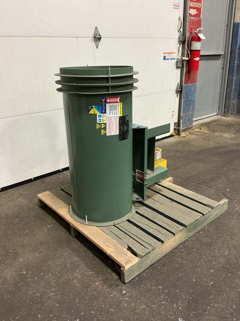 3000 cfm, New York Blower #ARR-9D, 16" tube axial fan, 2 HP, new - Image 2