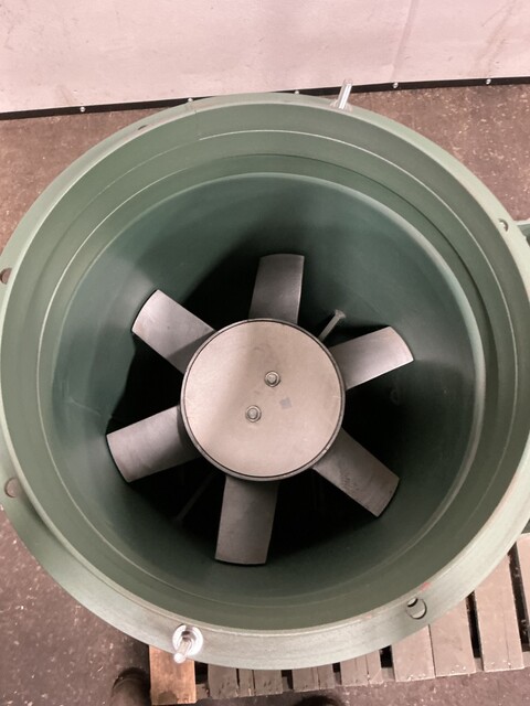 3000 cfm, New York Blower #ARR-9D, 16" tube axial fan, 2 HP, new - Image 7
