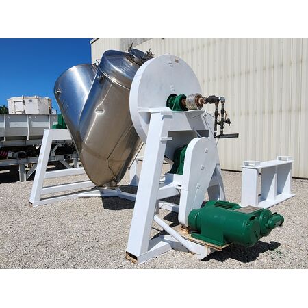 75 cu.ft. Gemco, Stainless Steel V-Cone twin shell blender, vacuum dryer, 25 PSI jacket, 15 HP, 1.7-12.5 RPM - Image 3
