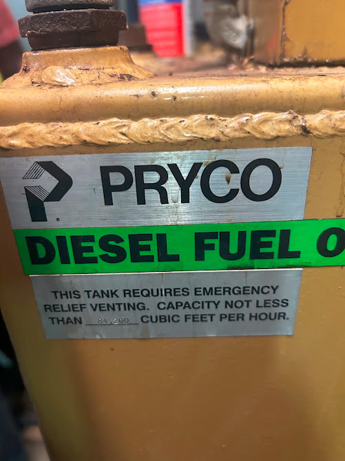 300 gallon Diesel fuel tank, Pryco, Inc. PY300ULDW Double-Wall day tank (or sub-base fuel tank) - Image 7